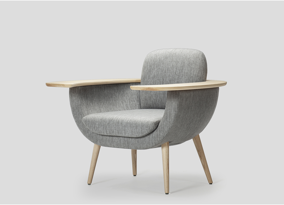 “ARMDESK” lounge chair